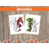 COLORIAGE ROBOT ANIMAUX SAUVAGES dragon dinosaure