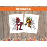COLORIAGE ROBOT ANIMAUX SAUVAGES phœnix abeille