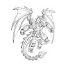 COLORIAGE ROBOT ANIMAUX SAUVAGES dragon