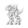 COLORIAGE ROBOT ANIMAUX SAUVAGES dinosaure