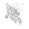 COLORIAGE ROBOT ANIMAUX SAUVAGES abeille