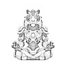 COLORIAGE ROBOT ANIMAUX SAUVAGES tigre