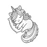 Coloriage LICORNE BELLE POUR TOUJOURS