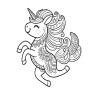 Coloriage LICORNE BELLE POUR TOUJOURS