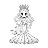 Coloriage PRINCESSE SIRÈNE