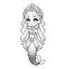 Coloriage PRINCESSE SIRÈNE