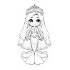 Coloriage PRINCESSE SIRÈNE