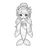 Coloriage PRINCESSE SIRÈNE