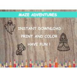 Coloriage labyrinthe DOWNLOAD PRINT COLOR