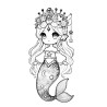 Coloriage PRINCESSE SIRÈNE
