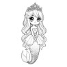 Coloriage PRINCESSE SIRÈNE