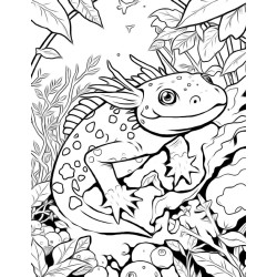 Coloriage animaux sauvages Amphibien
