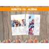 Coloriage Robots Extraterrestres