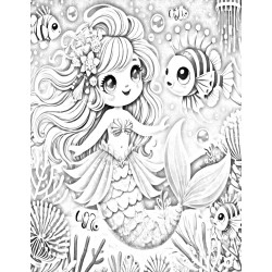 Coloriage Sirène