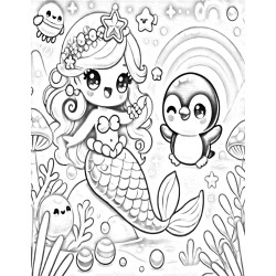 Coloriage Sirène