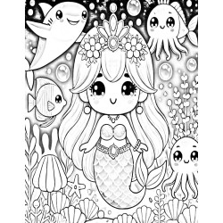 Coloriage Sirène
