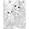 Coloriage Sirène