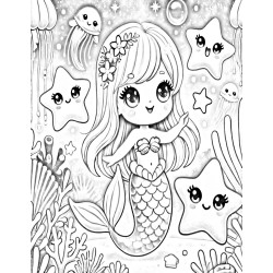 Coloriage Sirène