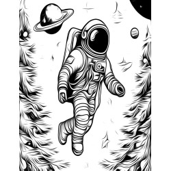 Coloriage astronaute