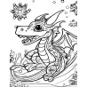 Coloriage dragon