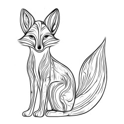 Coloriage renard