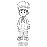 Coloriage MÉTIERS Cuisinier
