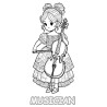 Coloriage MÉTIERS Musicienne