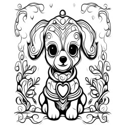 Coloriage chien