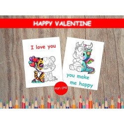 Coloriage SAINT-VALENTIN