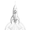 Coloriage FUSÉES SPATIALES