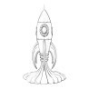 Coloriage FUSÉES SPATIALES