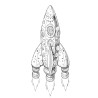 Coloriage FUSÉES SPATIALES