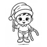 Coloriage bébé Noel Baby Santa Claus Christmas