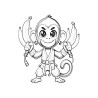 ANIMAUX ARTS MARTIAUX KUNG FU singe