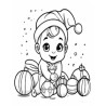 Coloriage bébé Noel  Coloring page Baby Santa Claus Christmas