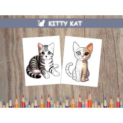 Coloriage CHATS américain égyptien