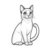 Coloriage CHATS siamois