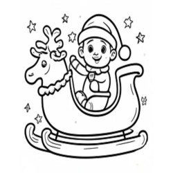 Coloriage bébé Noel  Coloring page Baby Santa Claus Christmas